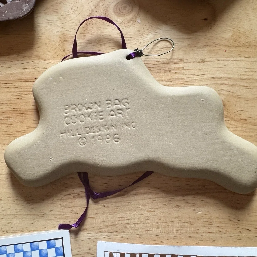 Lot 8 Vintage Cookie‎ Molds Brown Bag Cookie Art + Hartstone Holiday Designs